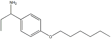 1-[4-(hexyloxy)phenyl]propan-1-amine,,结构式