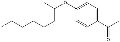 1-[4-(octan-2-yloxy)phenyl]ethan-1-one,,结构式