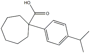  1-[4-(propan-2-yl)phenyl]cycloheptane-1-carboxylic acid