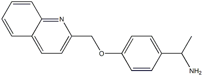 1-[4-(quinolin-2-ylmethoxy)phenyl]ethan-1-amine
