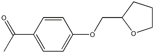 1-[4-(tetrahydrofuran-2-ylmethoxy)phenyl]ethanone Struktur