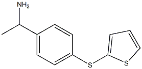 1-[4-(thiophen-2-ylsulfanyl)phenyl]ethan-1-amine Struktur