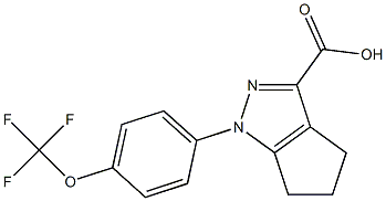 1-[4-(trifluoromethoxy)phenyl]-1,4,5,6-tetrahydrocyclopenta[c]pyrazole-3-carboxylic acid