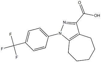 1-[4-(trifluoromethyl)phenyl]-1,4,5,6,7,8-hexahydrocyclohepta[c]pyrazole-3-carboxylic acid