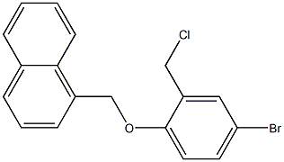 1-[4-bromo-2-(chloromethyl)phenoxymethyl]naphthalene Structure