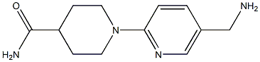 1-[5-(aminomethyl)pyridin-2-yl]piperidine-4-carboxamide,,结构式