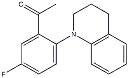 1-[5-fluoro-2-(1,2,3,4-tetrahydroquinolin-1-yl)phenyl]ethan-1-one 结构式