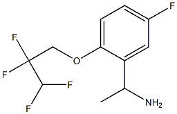 1-[5-fluoro-2-(2,2,3,3-tetrafluoropropoxy)phenyl]ethan-1-amine Structure