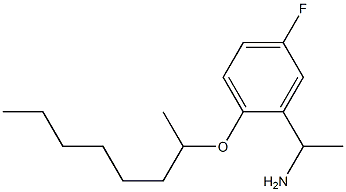 1-[5-fluoro-2-(octan-2-yloxy)phenyl]ethan-1-amine Structure