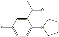 1-[5-fluoro-2-(pyrrolidin-1-yl)phenyl]ethan-1-one Structure