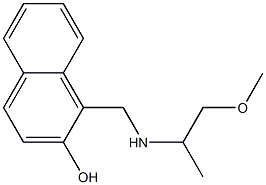 1-{[(1-methoxypropan-2-yl)amino]methyl}naphthalen-2-ol,,结构式
