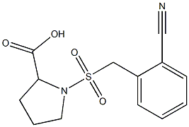 1-{[(2-cyanophenyl)methane]sulfonyl}pyrrolidine-2-carboxylic acid
