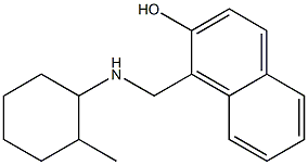 1-{[(2-methylcyclohexyl)amino]methyl}naphthalen-2-ol,,结构式
