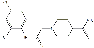 1-{[(4-amino-2-chlorophenyl)carbamoyl]methyl}piperidine-4-carboxamide