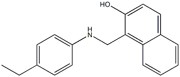 1-{[(4-ethylphenyl)amino]methyl}naphthalen-2-ol 结构式