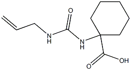 1-{[(allylamino)carbonyl]amino}cyclohexanecarboxylic acid 化学構造式