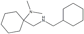 1-{[(cyclohexylmethyl)amino]methyl}-N,N-dimethylcyclohexan-1-amine Struktur