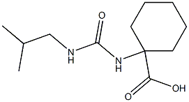 1-{[(isobutylamino)carbonyl]amino}cyclohexanecarboxylic acid 结构式