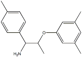 1-{[1-amino-1-(4-methylphenyl)propan-2-yl]oxy}-3,5-dimethylbenzene Structure