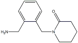 1-{[2-(aminomethyl)phenyl]methyl}piperidin-2-one Structure