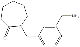 1-{[3-(aminomethyl)phenyl]methyl}azepan-2-one Structure