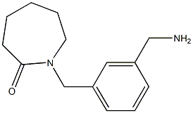 1-{[3-(aminomethyl)phenyl]methyl}azepan-2-one 结构式