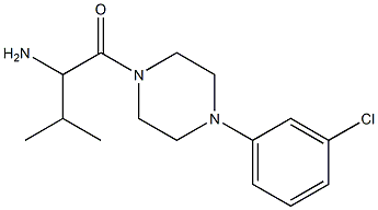 1-{[4-(3-chlorophenyl)piperazin-1-yl]carbonyl}-2-methylpropylamine Struktur
