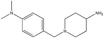 1-{[4-(dimethylamino)phenyl]methyl}piperidin-4-amine 结构式