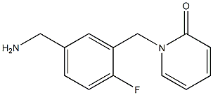1-{[5-(aminomethyl)-2-fluorophenyl]methyl}-1,2-dihydropyridin-2-one Structure