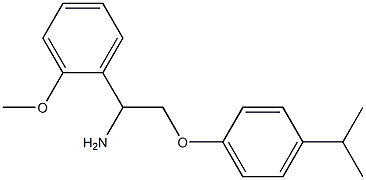 1-{1-amino-2-[4-(propan-2-yl)phenoxy]ethyl}-2-methoxybenzene 结构式