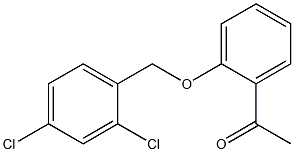 1-{2-[(2,4-dichlorophenyl)methoxy]phenyl}ethan-1-one 化学構造式