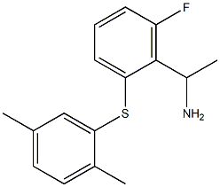 1-{2-[(2,5-dimethylphenyl)sulfanyl]-6-fluorophenyl}ethan-1-amine Structure