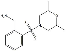 1-{2-[(2,6-dimethylmorpholin-4-yl)sulfonyl]phenyl}methanamine