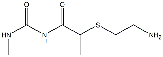 1-{2-[(2-aminoethyl)sulfanyl]propanoyl}-3-methylurea,,结构式