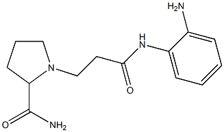 1-{2-[(2-aminophenyl)carbamoyl]ethyl}pyrrolidine-2-carboxamide,,结构式