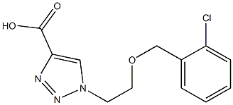 1-{2-[(2-chlorophenyl)methoxy]ethyl}-1H-1,2,3-triazole-4-carboxylic acid Structure