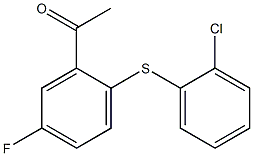 1-{2-[(2-chlorophenyl)sulfanyl]-5-fluorophenyl}ethan-1-one