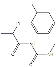 1-{2-[(2-iodophenyl)amino]propanoyl}-3-methylurea 结构式
