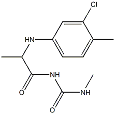  1-{2-[(3-chloro-4-methylphenyl)amino]propanoyl}-3-methylurea