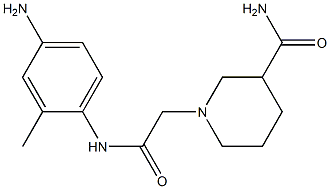  1-{2-[(4-amino-2-methylphenyl)amino]-2-oxoethyl}piperidine-3-carboxamide