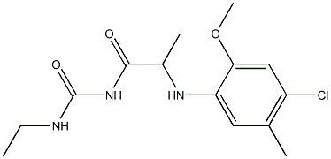1-{2-[(4-chloro-2-methoxy-5-methylphenyl)amino]propanoyl}-3-ethylurea