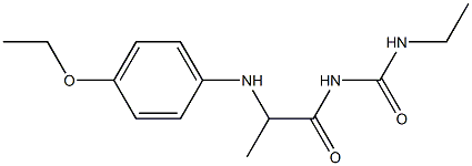 1-{2-[(4-ethoxyphenyl)amino]propanoyl}-3-ethylurea Structure