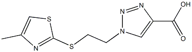 1-{2-[(4-methyl-1,3-thiazol-2-yl)sulfanyl]ethyl}-1H-1,2,3-triazole-4-carboxylic acid