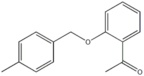 1-{2-[(4-methylphenyl)methoxy]phenyl}ethan-1-one 化学構造式