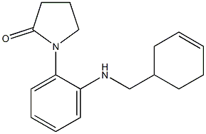 1-{2-[(cyclohex-3-en-1-ylmethyl)amino]phenyl}pyrrolidin-2-one Struktur