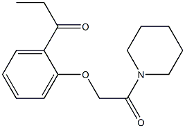 1-{2-[2-oxo-2-(piperidin-1-yl)ethoxy]phenyl}propan-1-one Structure