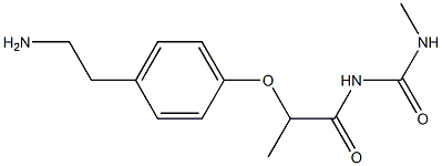 1-{2-[4-(2-aminoethyl)phenoxy]propanoyl}-3-methylurea