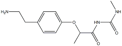  1-{2-[4-(2-aminoethyl)phenoxy]propanoyl}-3-methylurea