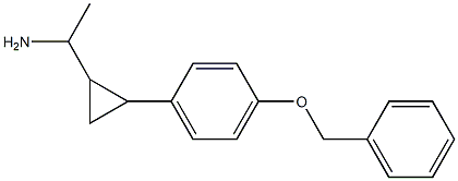 1-{2-[4-(benzyloxy)phenyl]cyclopropyl}ethan-1-amine Structure