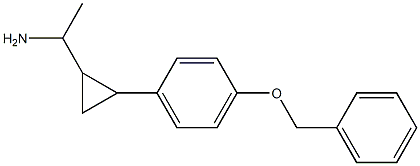 1-{2-[4-(benzyloxy)phenyl]cyclopropyl}ethan-1-amine,,结构式